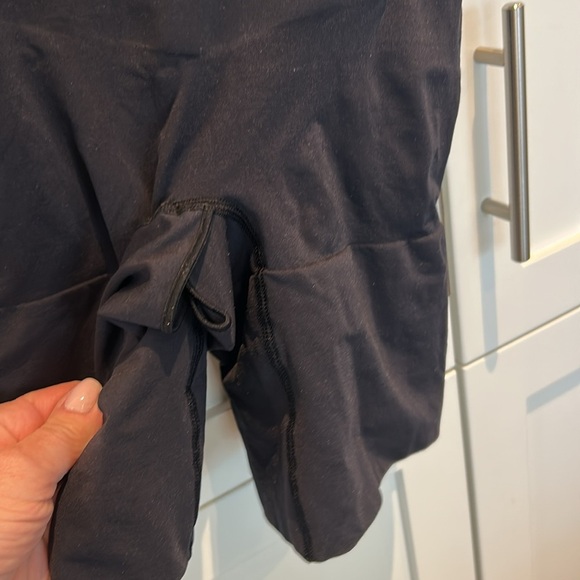 SHAPERX Open Bust Bodysuit Tummy Control Thigh Seamless Shapewear Black Size XL - Picture 7 of 12